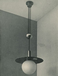 Afbeelding uit Wendingen, Kunst en techniek, 1928, W.H. Gispen, schuiflamp