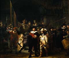 Rembrandt van Rijn schilderde de Nachtwacht in opdracht van een Amsterdamse schuttersvereniging 