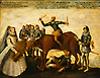 De opstandige Nederlanden (de koe) erkennen niet langer het gezag van de Spaanse koning Filips II (op de koe). De man onder de koe is prins Willem van Oranje. 