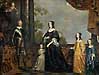 Frederik Hendrik, zijn vrouw Amalia van Solms en hun drie jongste dochters
