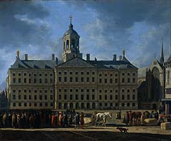 In 1642 werd het stadhuis van Amsterdam, ontworpen door Jacob van Campen, geopend 