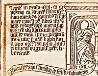 Detail uit de Biblia Pauperum, 1460-1470