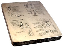 Lithografische steen met 'Piet de Smeerpoets'