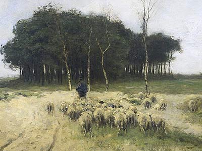 Heide te Laren, Anton Mauve, 1887, olieverf op doek, 77 x 104 cm, Rijksmuseum Amsterdam